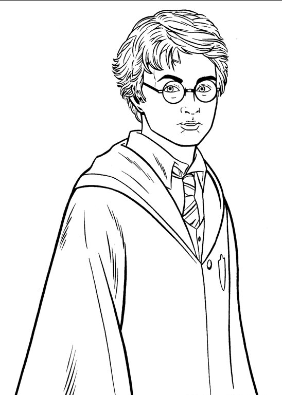 Plansa de colorat cu Harry Potter 69 170